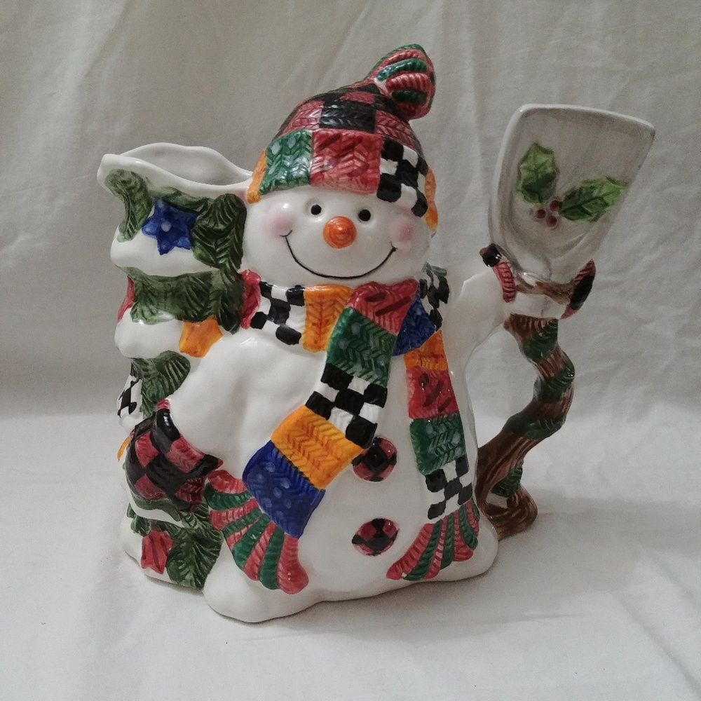 Christmas Snowman World Bazaars Inc. Ceramic